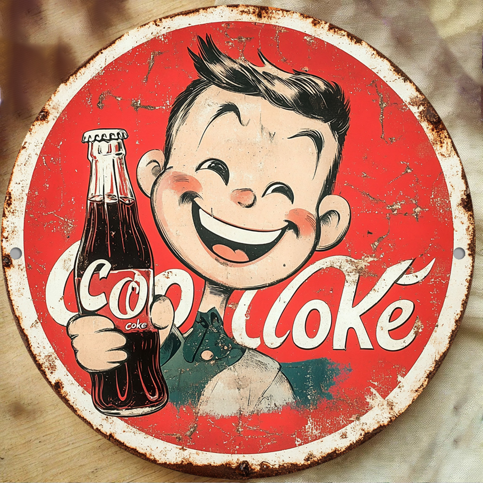 Vintage-Style Cola Advertiseme - Home Bar Cafe incelemesi ve fiyatı