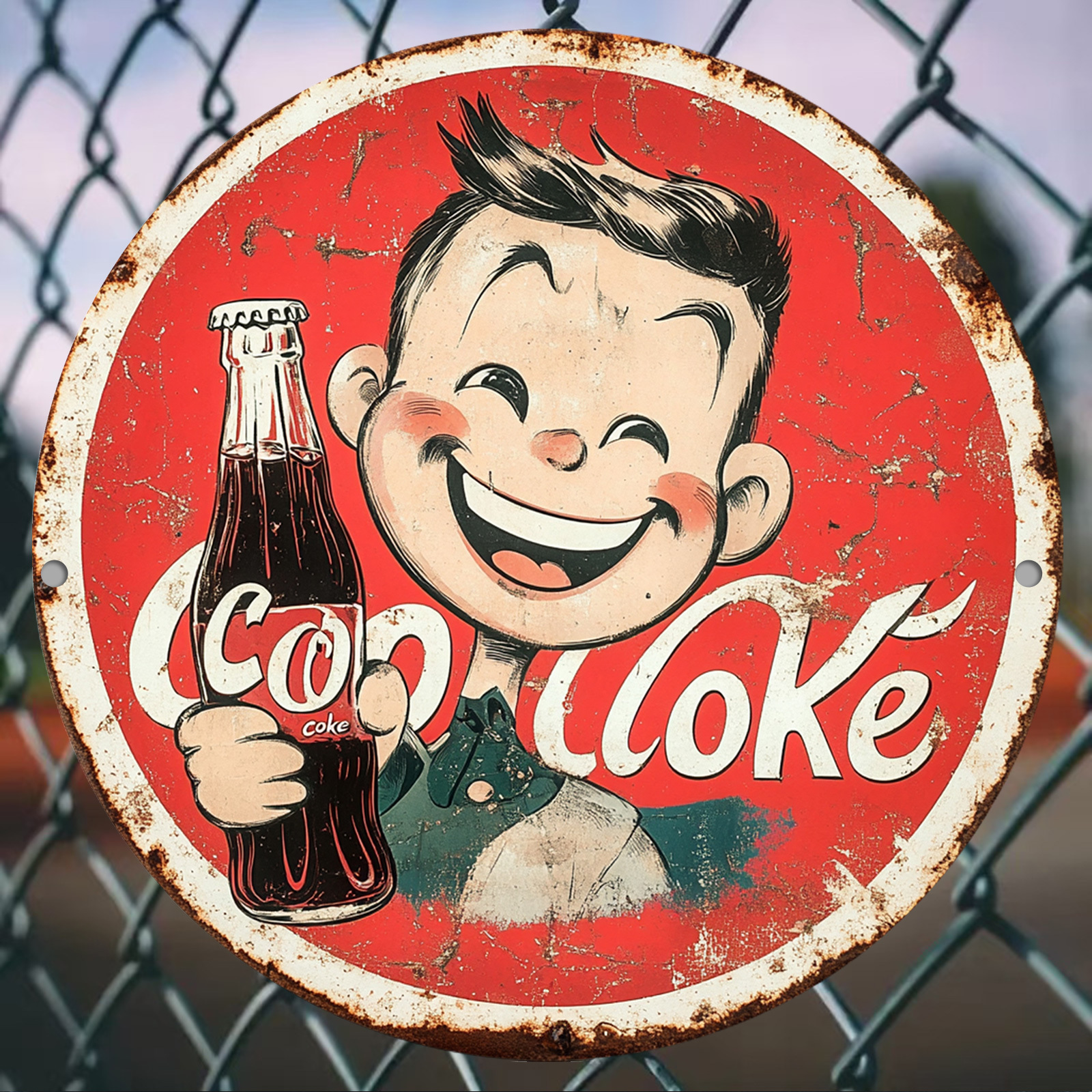 Vintage-Style Cola Advertiseme - Home Bar Cafe incelemesi ve fiyatı