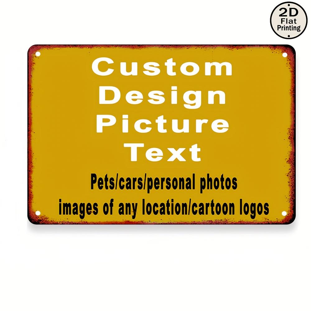 1PC Custom Photo Text 2D Iron  - Home Bar Signs incelemesi ve fiyatı