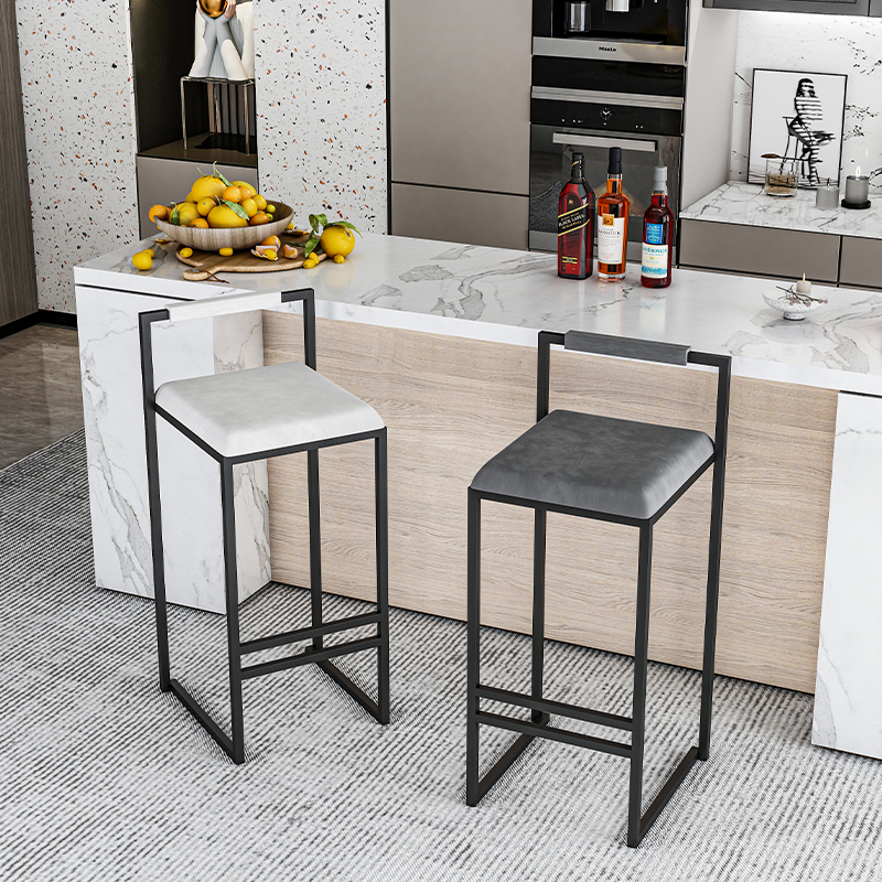 Nordic Velvet Black Bar Chairs - Home Bar Lounge incelemesi ve fiyatı