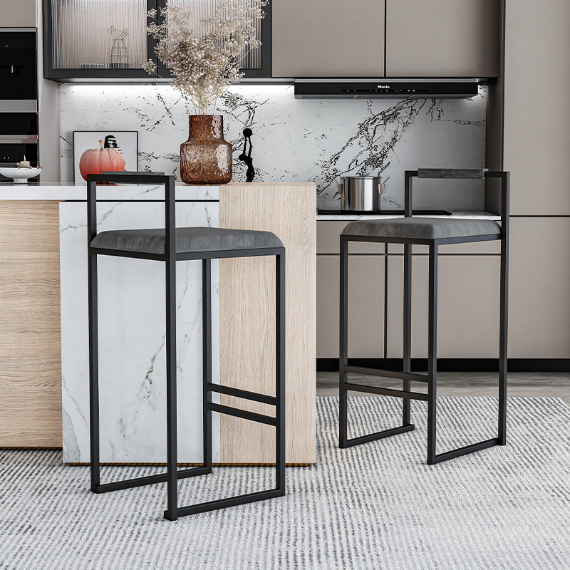 Nordic Velvet Black Bar Chairs - Home Bar Lounge incelemesi ve fiyatı