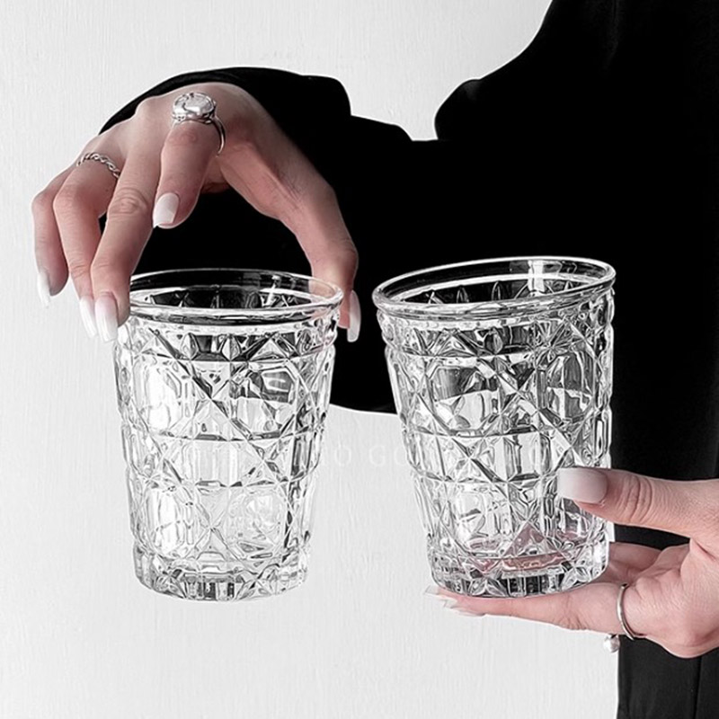 2pcs 310ml Vintage Diamond Pat - Old Fashioned Glass incelemesi ve fiyatı