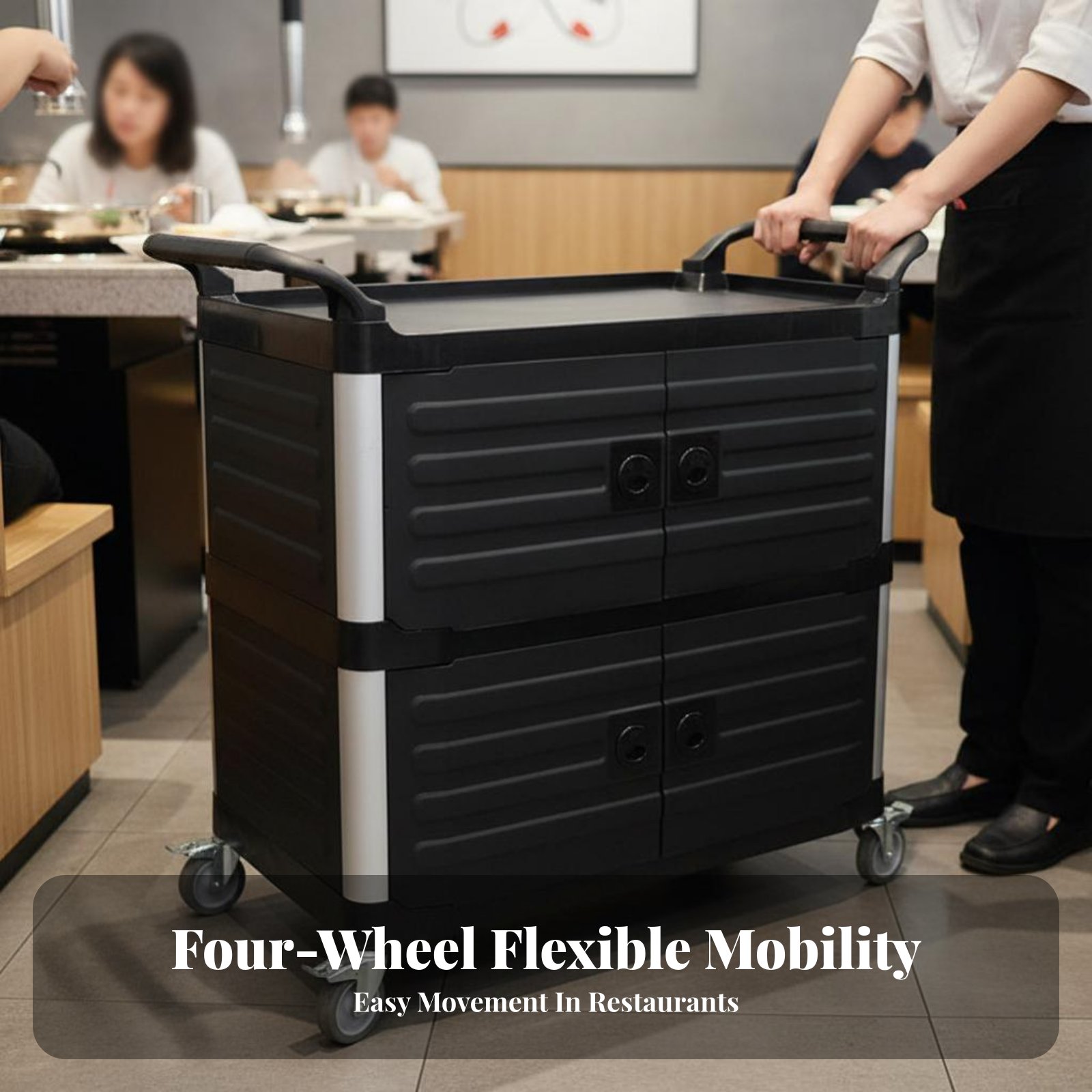 3-Tier utility Cart with caste - Home Bar Shelf incelemesi ve fiyatı