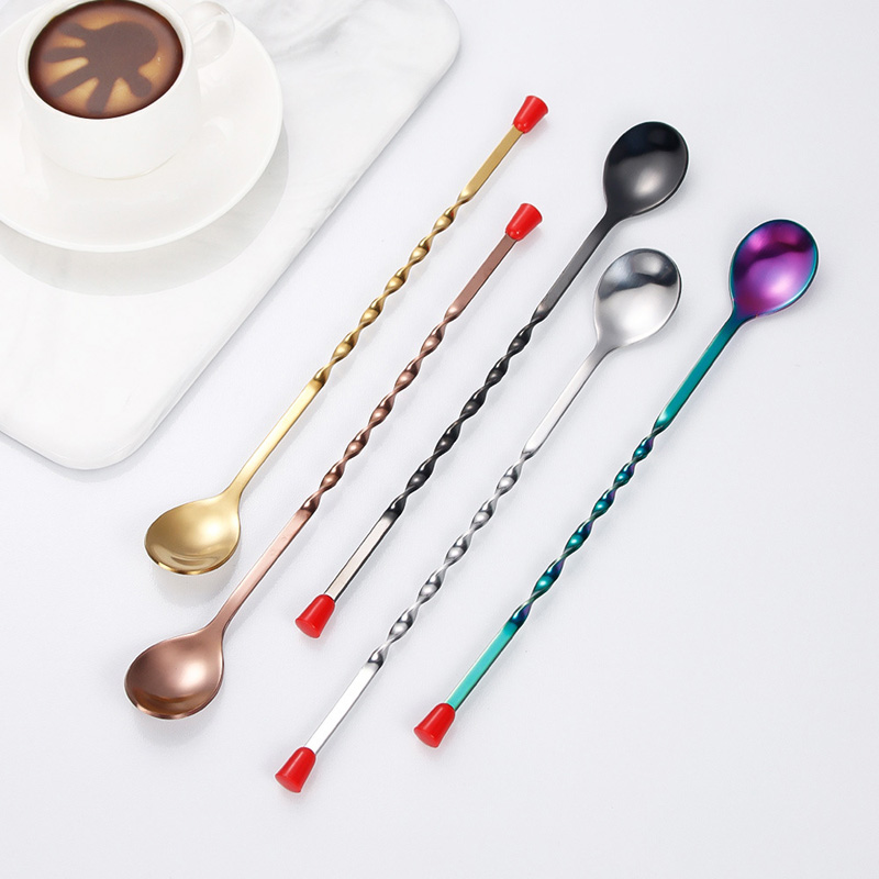 100Pcs/Lot Stainless Steel Twi - Bar Spoon Twisted incelemesi ve fiyatı