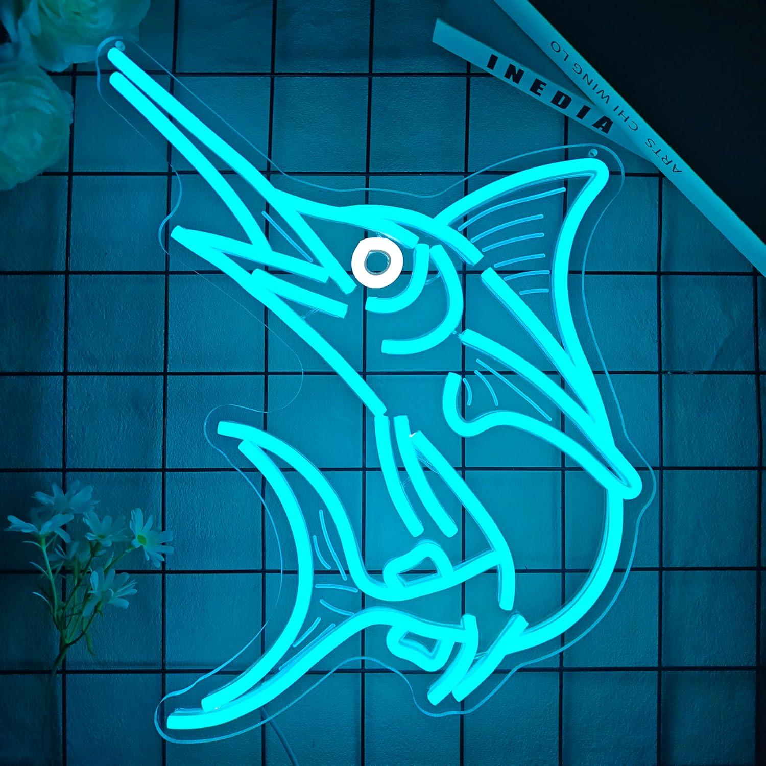 Marlin Fish Neon Sign Deep Sea - Home Bar Signs incelemesi ve fiyatı