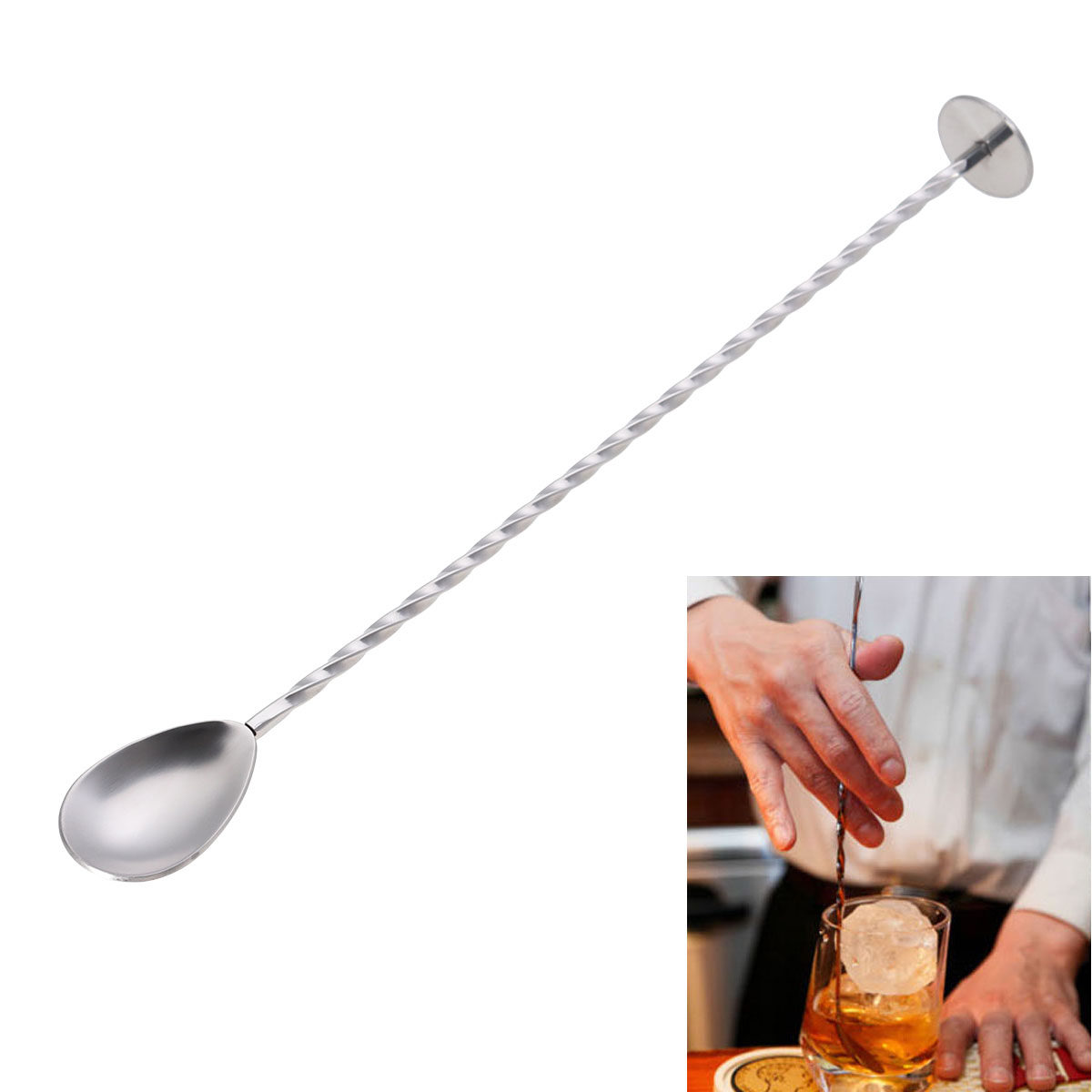 304 Stainless Steel Twisted Ba - Bar Spoon Twisted incelemesi ve fiyatı