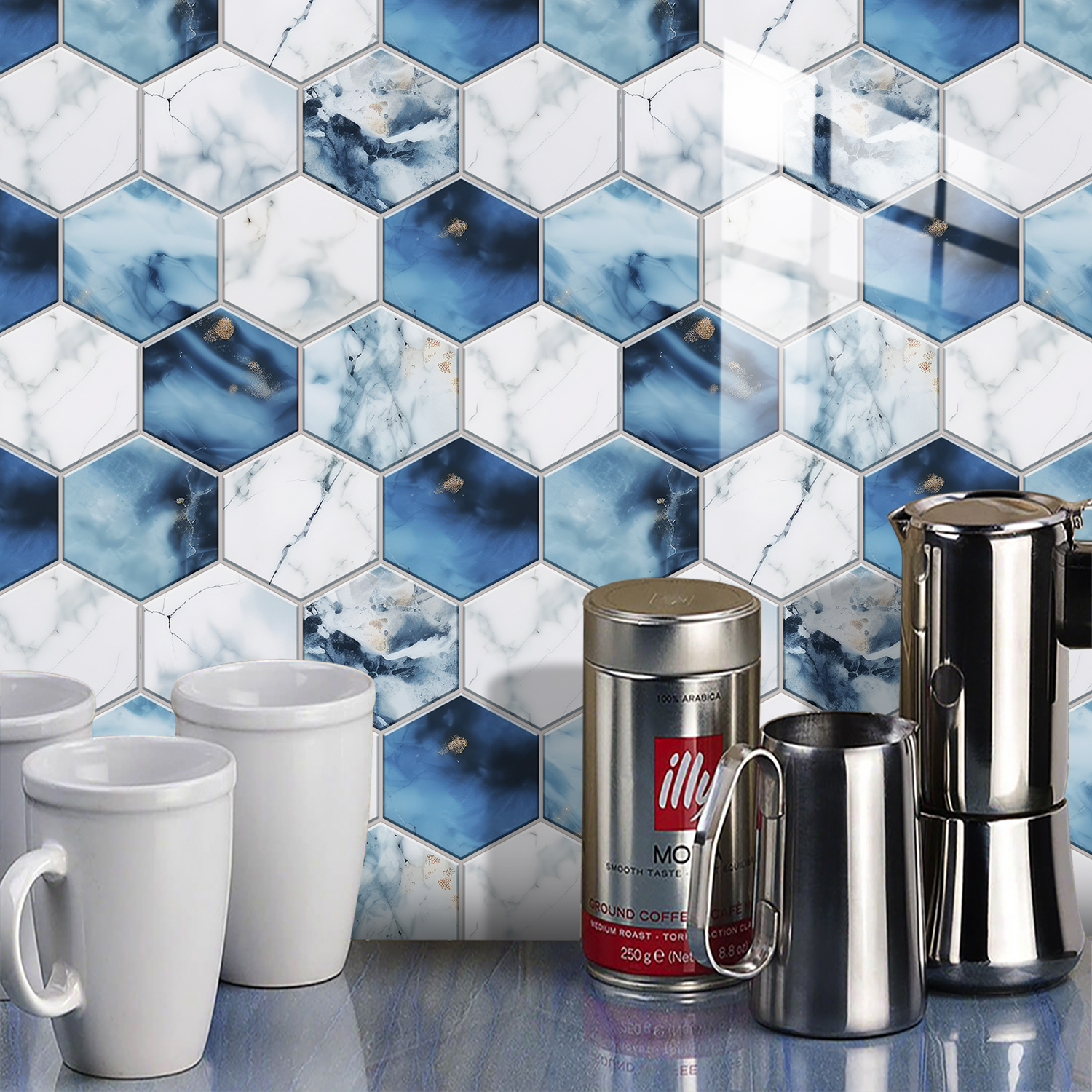 5 Styles Flat Hexagon Marble E - Home Bar Sink incelemesi ve fiyatı