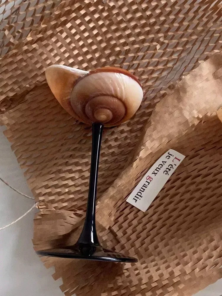 Natural Conch Wine Glass Bar a - Home Bar Shelf incelemesi ve fiyatı