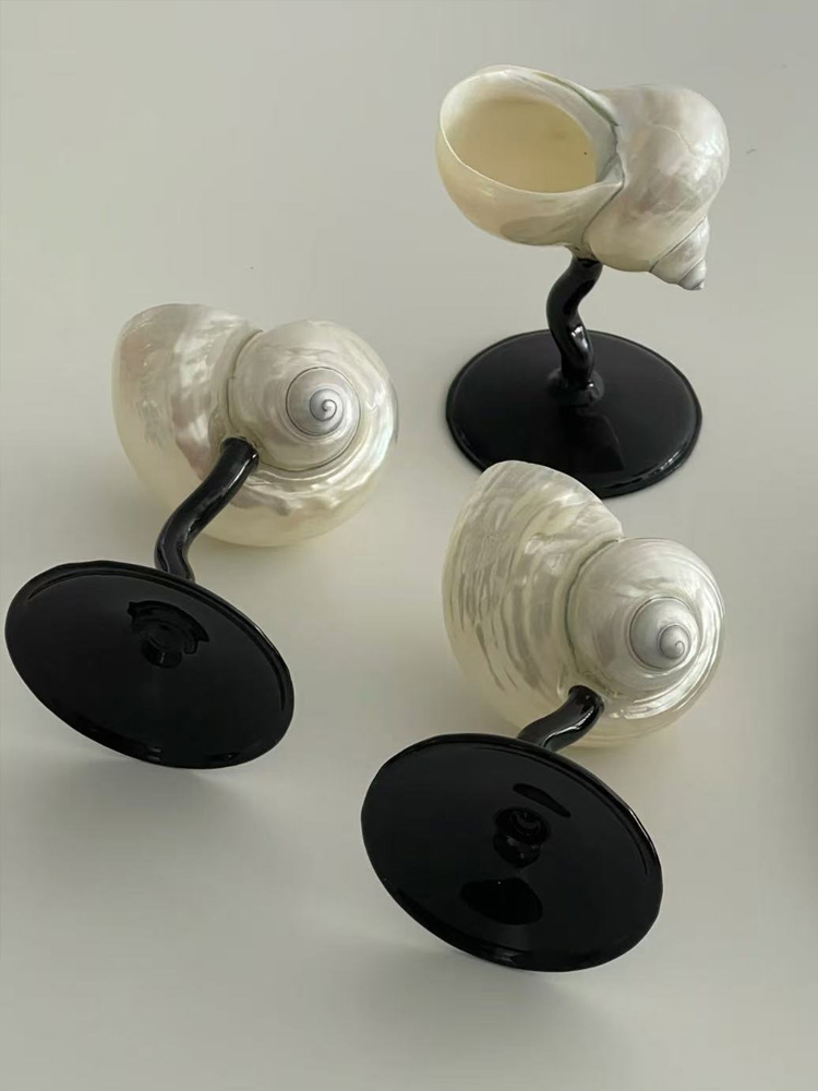 Natural Conch Wine Glass Bar a - Home Bar Shelf incelemesi ve fiyatı