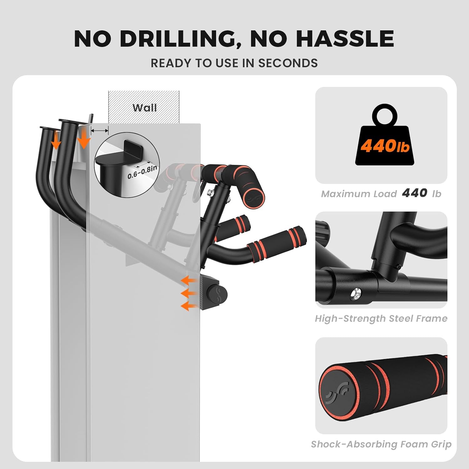 Door Pull Up Bar for Doorway w - Home Bar And Gym incelemesi ve fiyatı