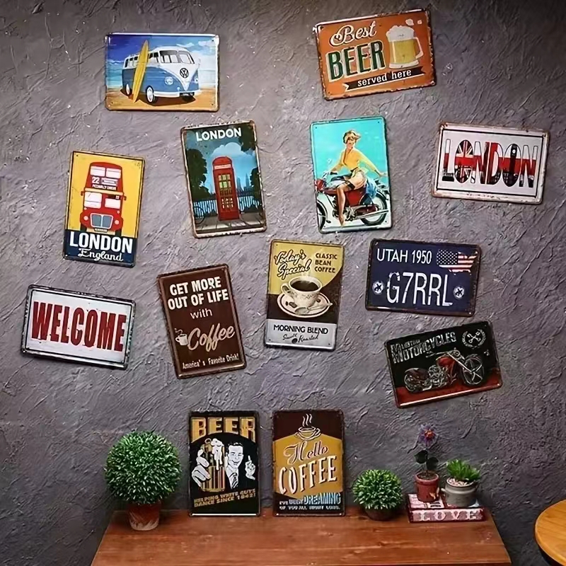 （2D Tin painting）2D Metal Sign - Home Bar Cafe incelemesi ve fiyatı