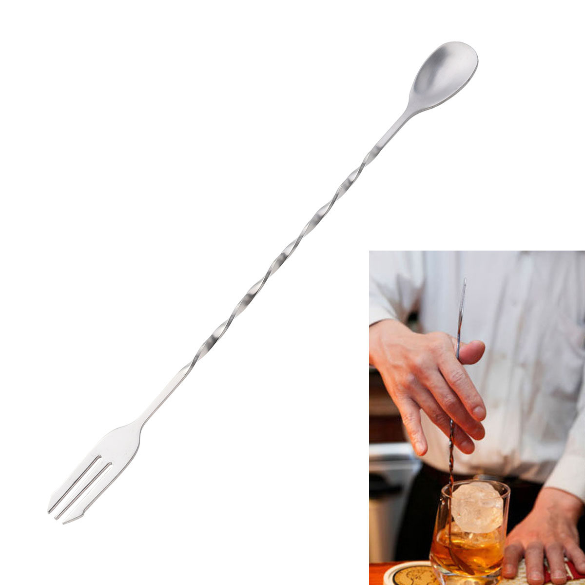 Professional 304 Stainless Ste - Bar Spoon Twisted incelemesi ve fiyatı