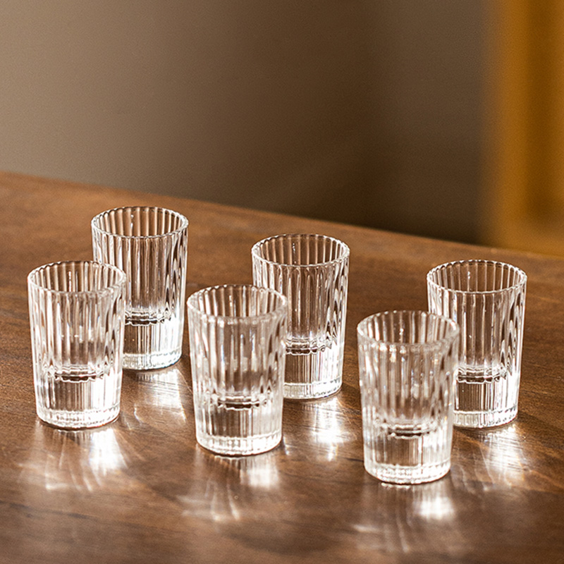 6pcs Set 20ml Striped Foreign  - Old Fashioned Glass incelemesi ve fiyatı