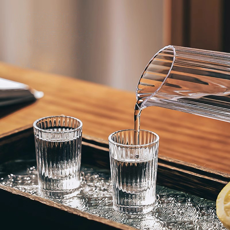 6pcs Set 20ml Striped Foreign  - Old Fashioned Glass incelemesi ve fiyatı