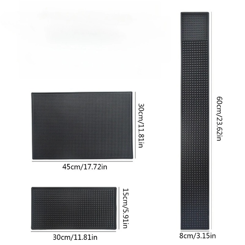 Bar Mat Rubber Dish Drying Mat - Home Bar Shelf incelemesi ve fiyatı