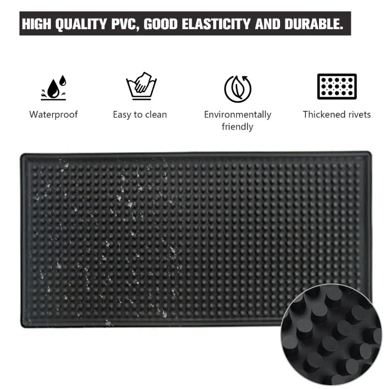 Bar Mat Rubber Dish Drying Mat - Home Bar Shelf incelemesi ve fiyatı