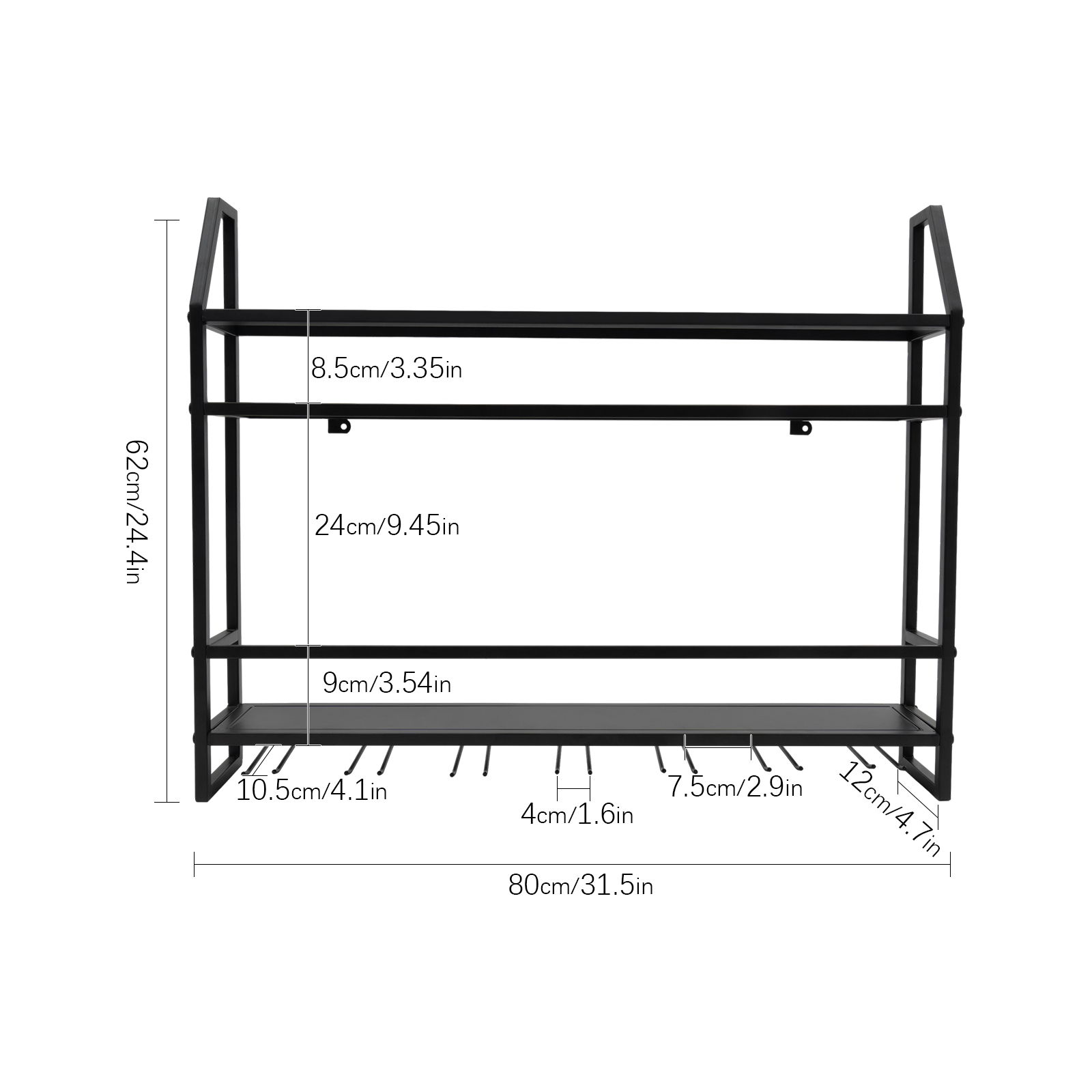 Double-layer Wine Rack Wall-Mo - Home Bar Stand incelemesi ve fiyatı