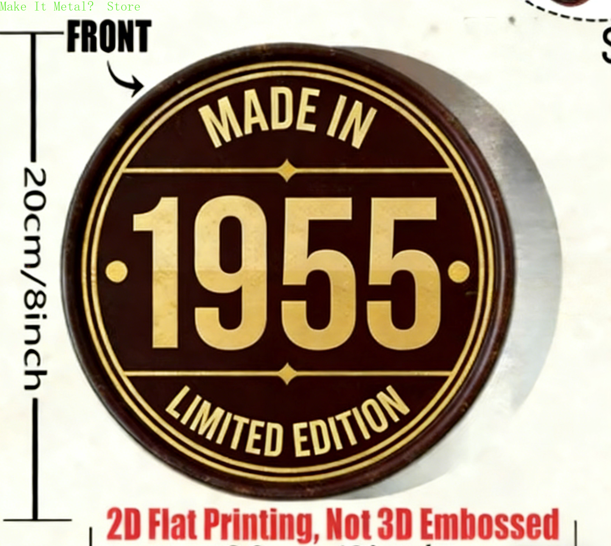 Made in 1961 20cm/8inch 2D Fla - Home Bar Cafe incelemesi ve fiyatı