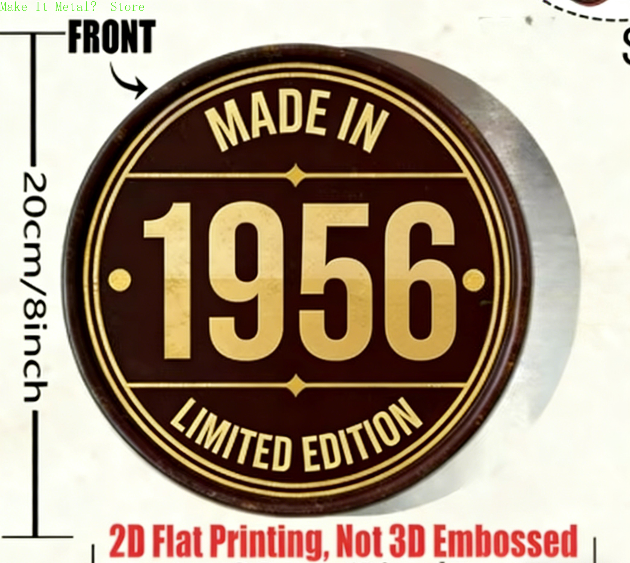 Made in 1961 20cm/8inch 2D Fla - Home Bar Cafe incelemesi ve fiyatı