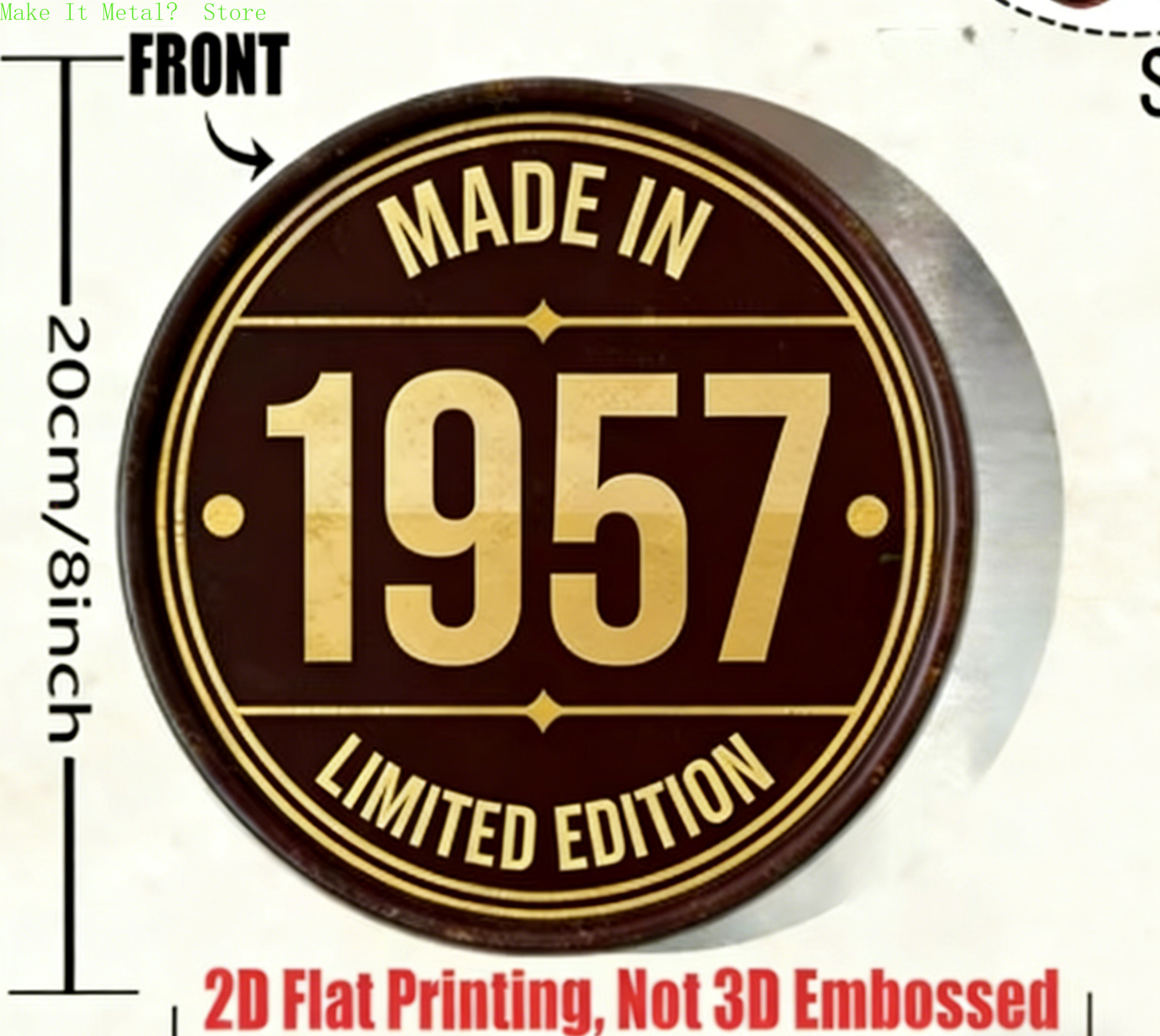 Made in 1961 20cm/8inch 2D Fla - Home Bar Cafe incelemesi ve fiyatı