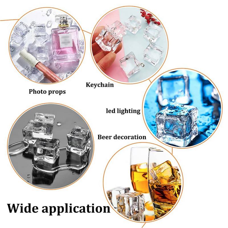 50PCS 3D Acrylic Fake Ice Cube - Ice Mold Sphere incelemesi ve fiyatı