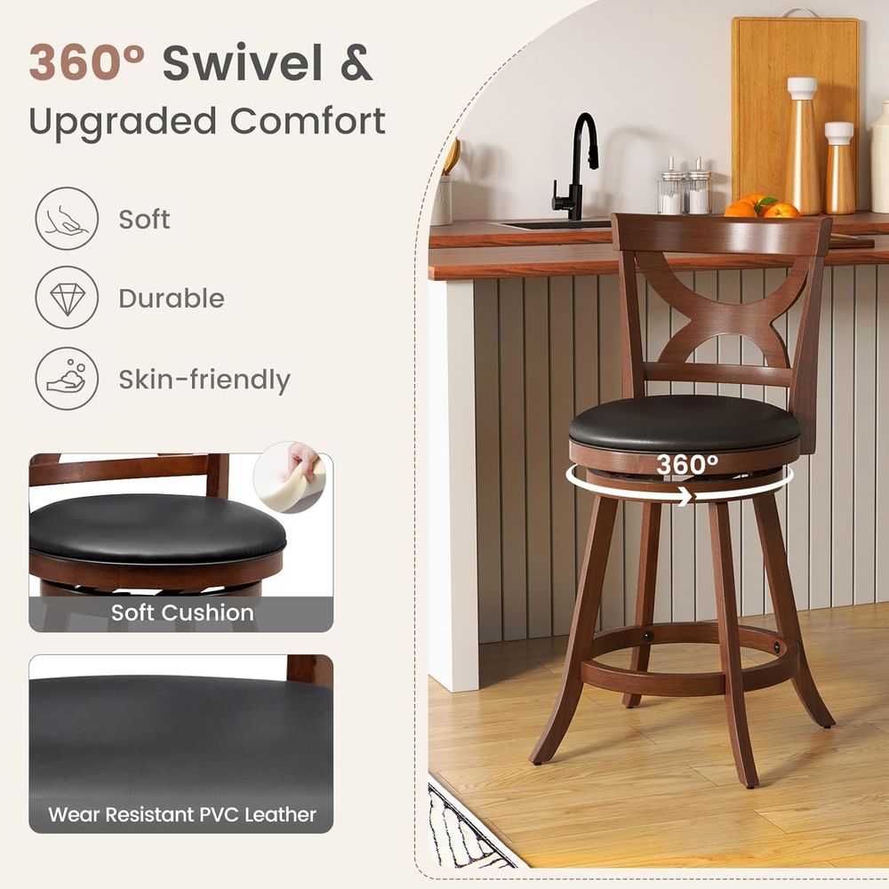Bar Stools Set o 2, 24'' 360-D - Home Bar Stools incelemesi ve fiyatı