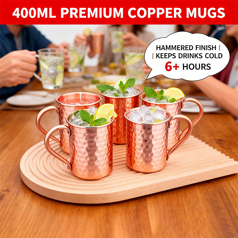 New 100% Copper Cups Pure Soli - Mule Copper Mug incelemesi ve fiyatı