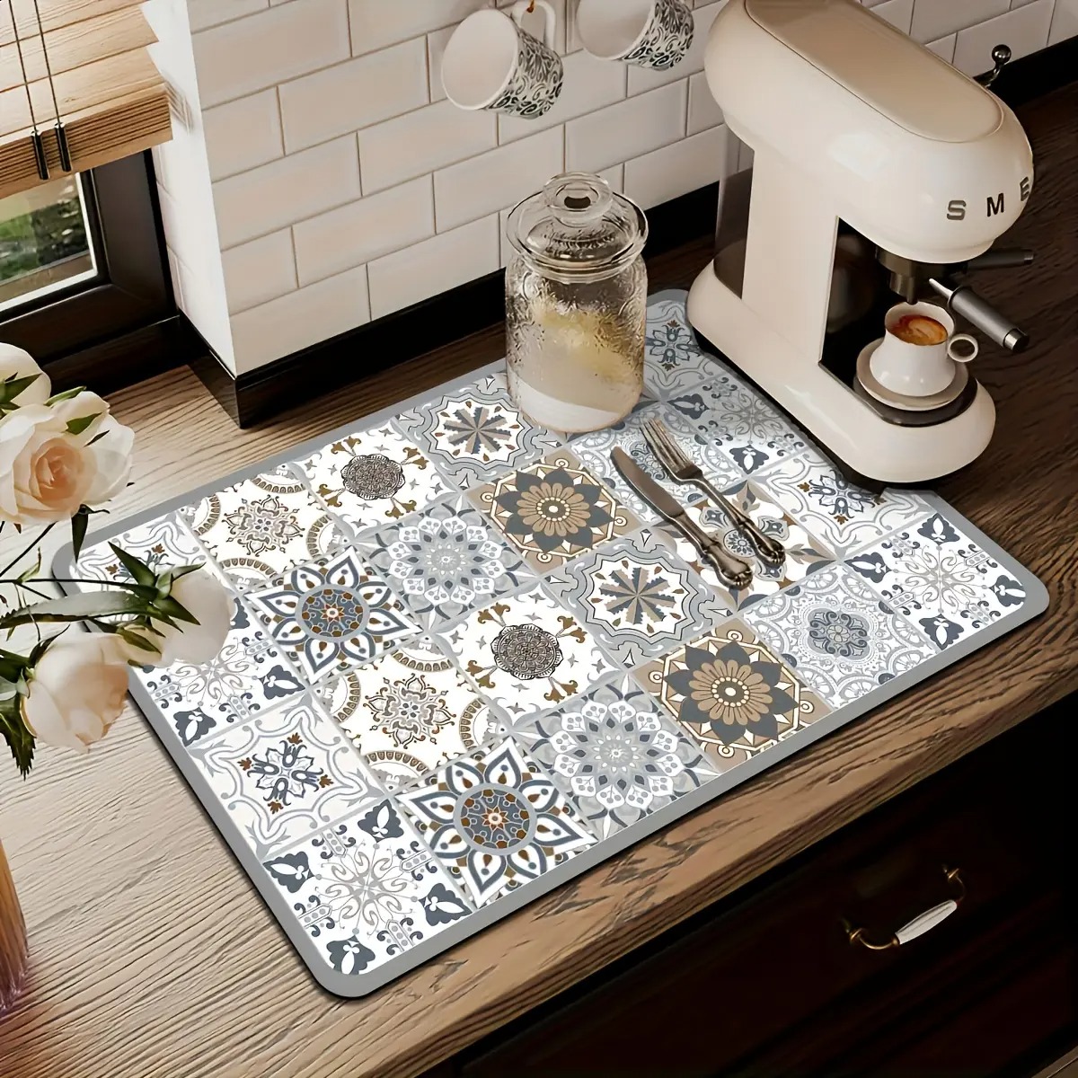 1pcs Kitchen Countertop Mat Vi - Bar Mat Rubber incelemesi ve fiyatı