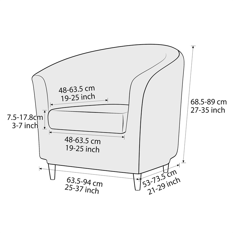 Solid Color Club Armchair Cove - Home Bar Lounge incelemesi ve fiyatı