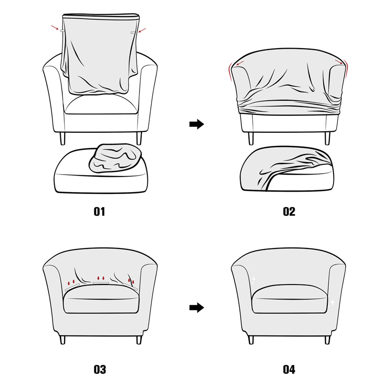 Solid Color Club Armchair Cove - Home Bar Lounge incelemesi ve fiyatı