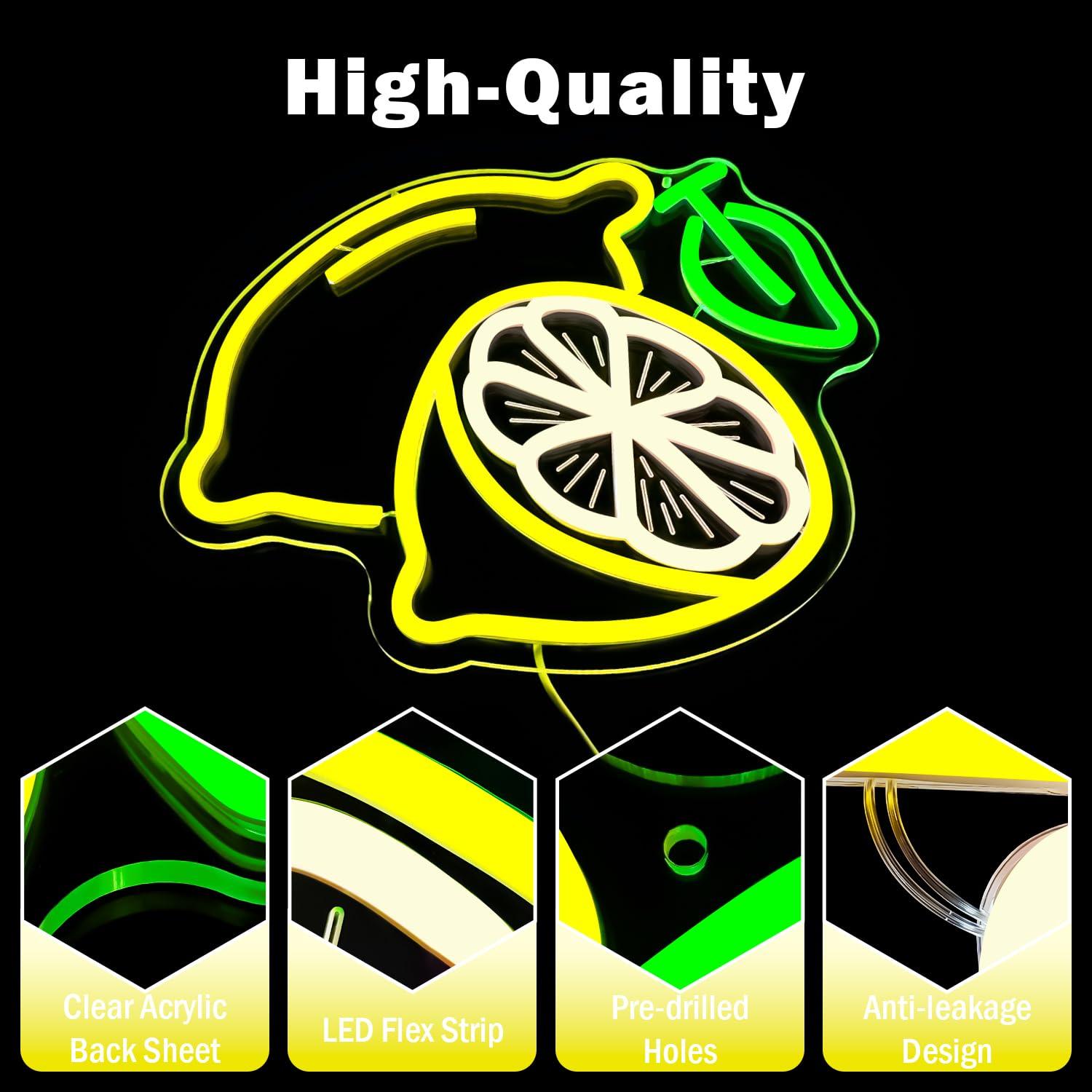 Lemon Neon Sign Dimmable LED L - Home Bar Signs incelemesi ve fiyatı