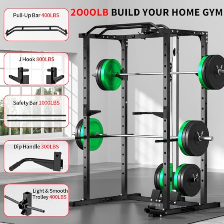Home gym power rack with LAT p - Home Bar And Gym incelemesi ve fiyatı