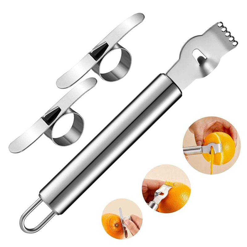 3Pcs Lemon Zester Grater Orang - Peeler Channel Knife incelemesi ve fiyatı