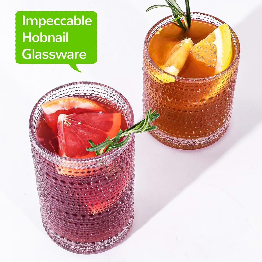 Vintage Hobnail Drinking Glass - Old Fashioned Glass incelemesi ve fiyatı