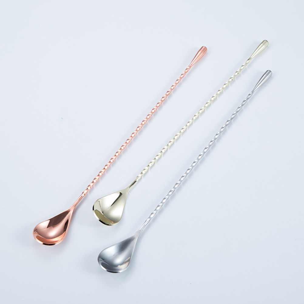 Stainless Steel Bar Spoon Long - Bar Spoon Twisted incelemesi ve fiyatı