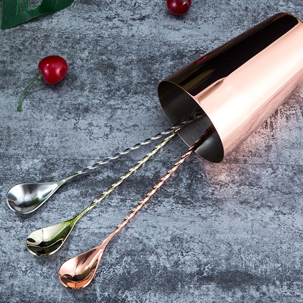 Stainless Steel Bar Spoon Long - Bar Spoon Twisted incelemesi ve fiyatı