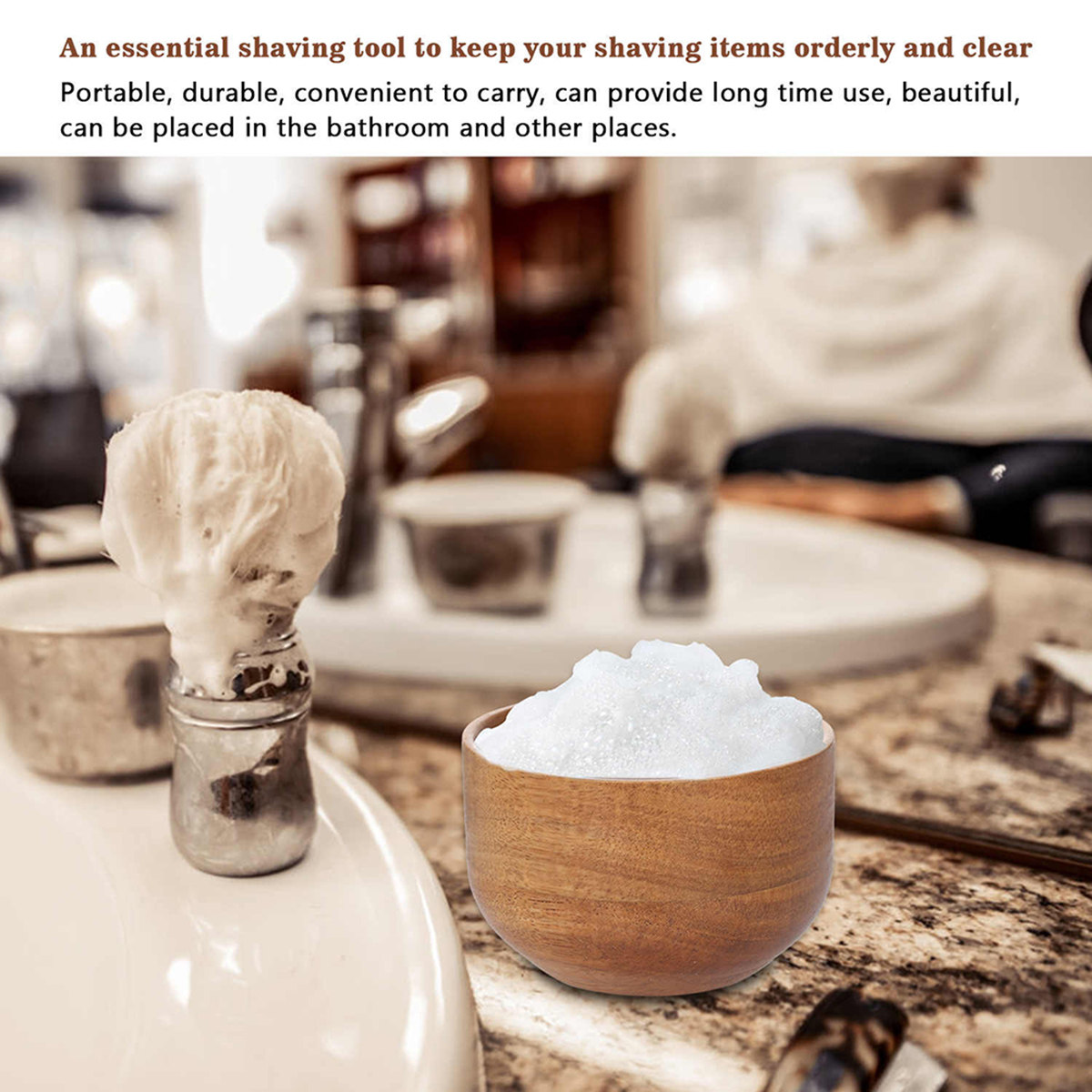 Wooden Men Shaving Bowl Light  - Home Barber incelemesi ve fiyatı
