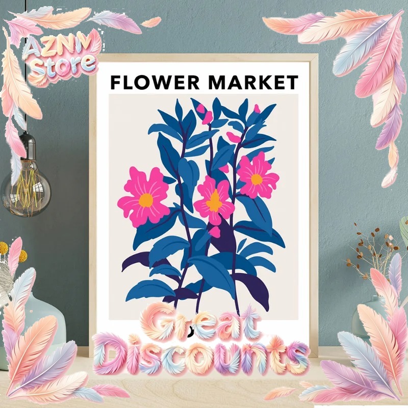 Flower Market Prints Poster Ba - Home Barcelona incelemesi ve fiyatı