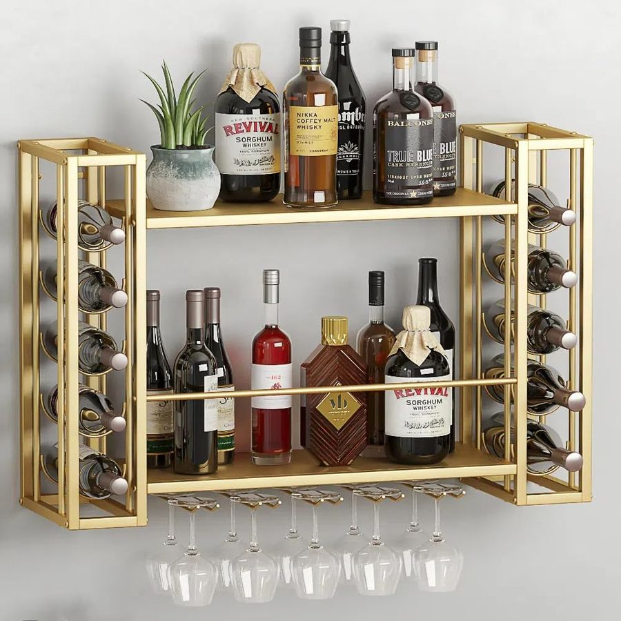 Wall Mounted Wine Rack, Wine R - Home Bar Shelf incelemesi ve fiyatı