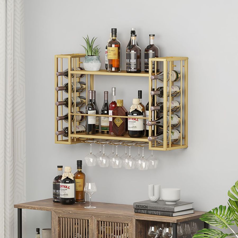 Wall Mounted Wine Rack, Wine R - Home Bar Shelf incelemesi ve fiyatı