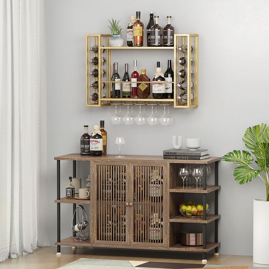 Wall Mounted Wine Rack, Wine R - Home Bar Shelf incelemesi ve fiyatı