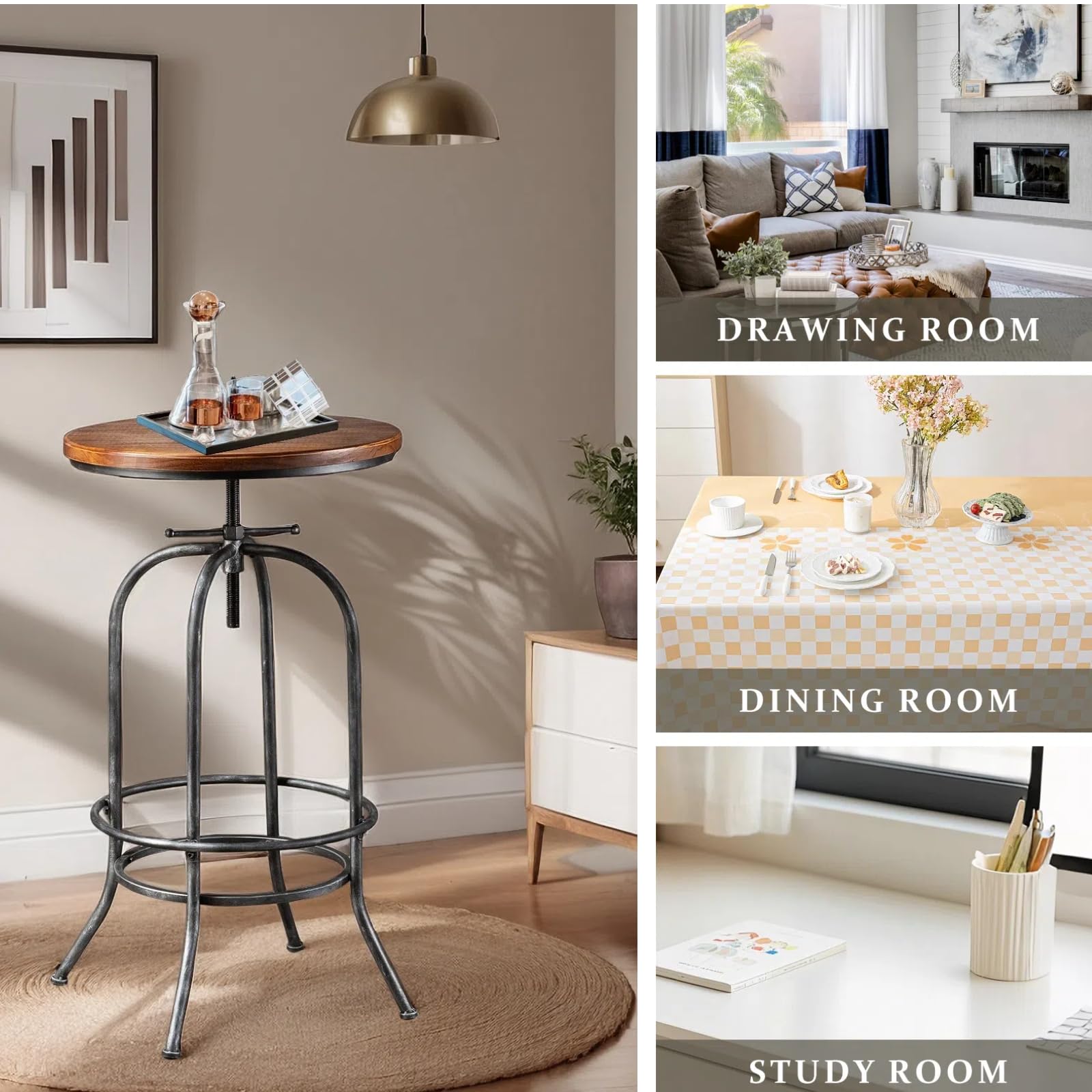 Industrial Bar Stool Height Ad - Home Bar Stools incelemesi ve fiyatı