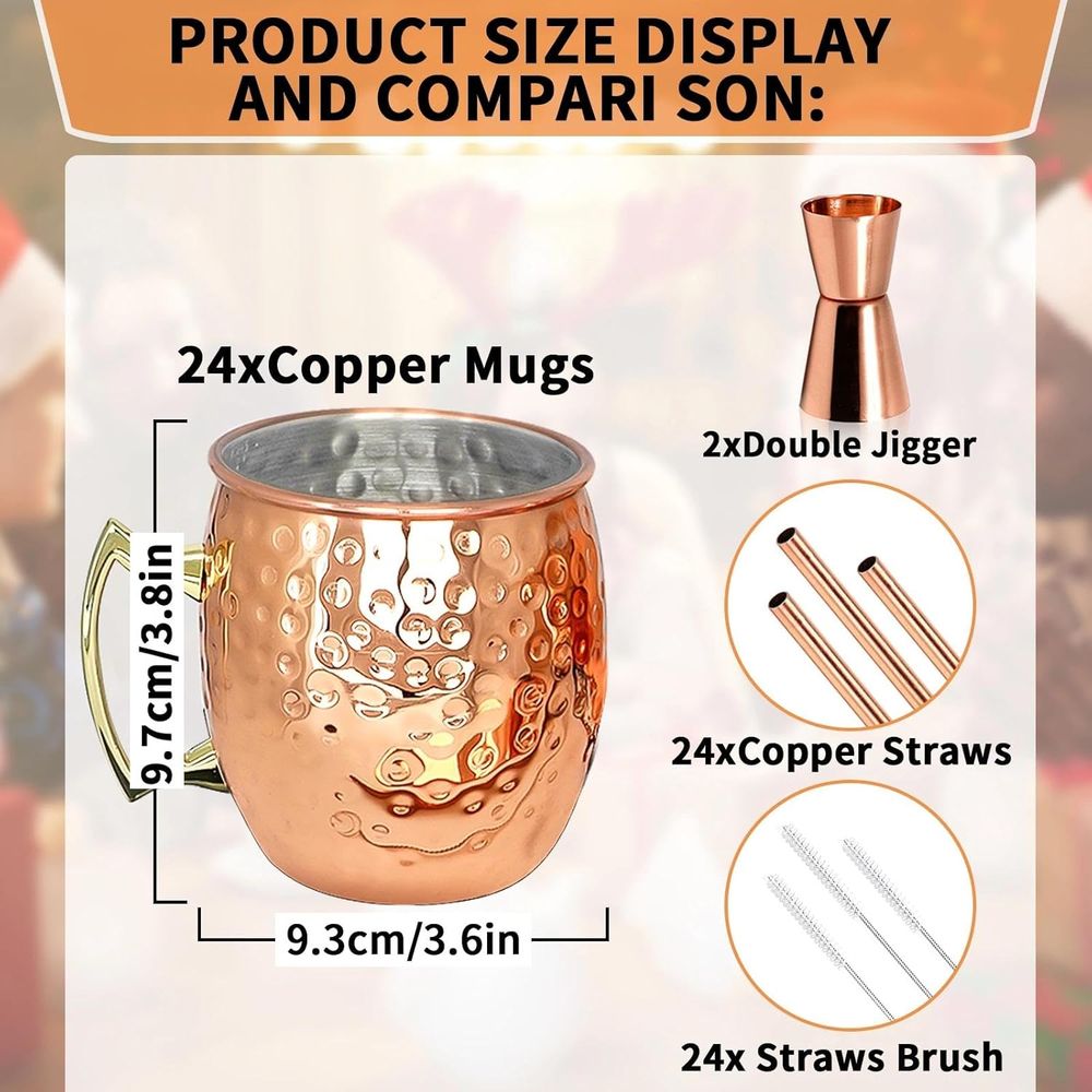 Moscow Mule Copper Mugs- Set o - Mule Copper Mug incelemesi ve fiyatı