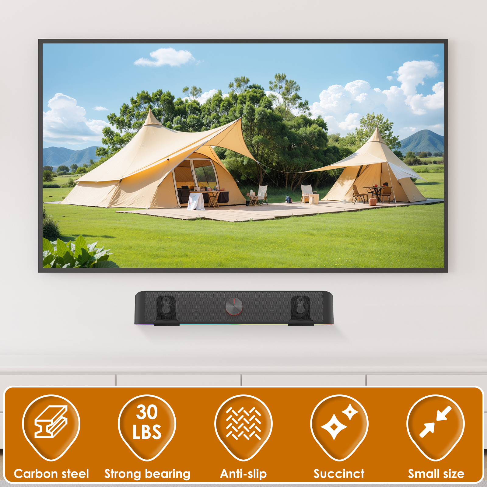 2Pcs Soundbar Speaker Stands W - Home Bar Shelf incelemesi ve fiyatı