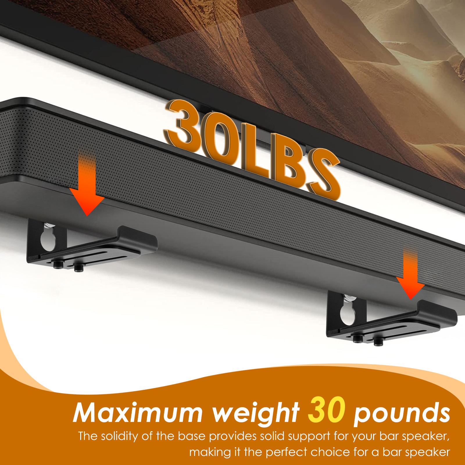 2Pcs Soundbar Speaker Stands W - Home Bar Shelf incelemesi ve fiyatı