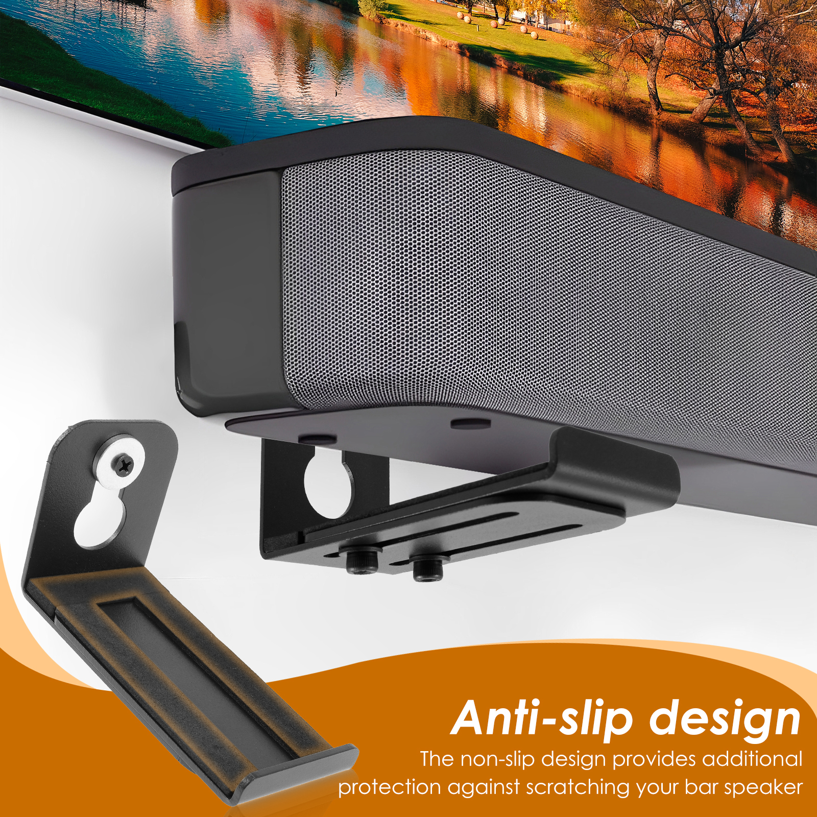 2Pcs Soundbar Speaker Stands W - Home Bar Shelf incelemesi ve fiyatı