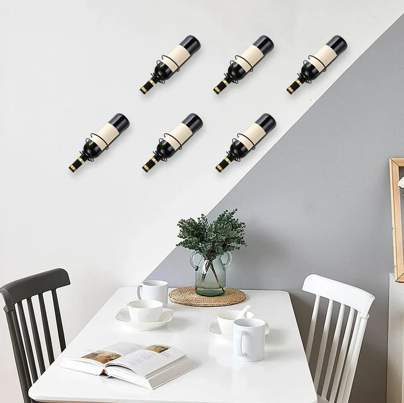 Pack Of 6 Wall Mounted Wine Ra - Home Bar Stand incelemesi ve fiyatı