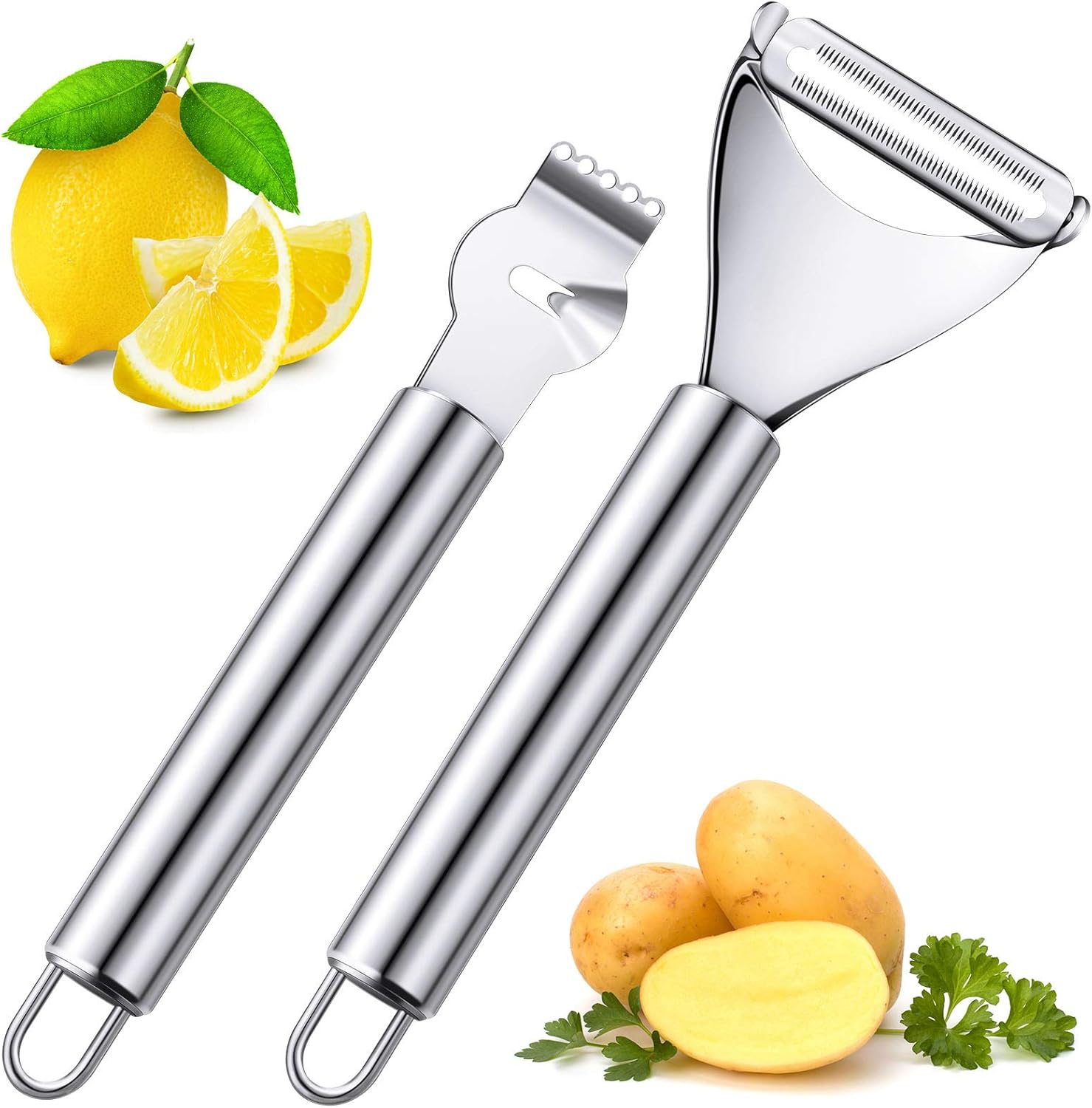 2 Pieces Stainless Steel Lemon - Peeler Channel Knife incelemesi ve fiyatı