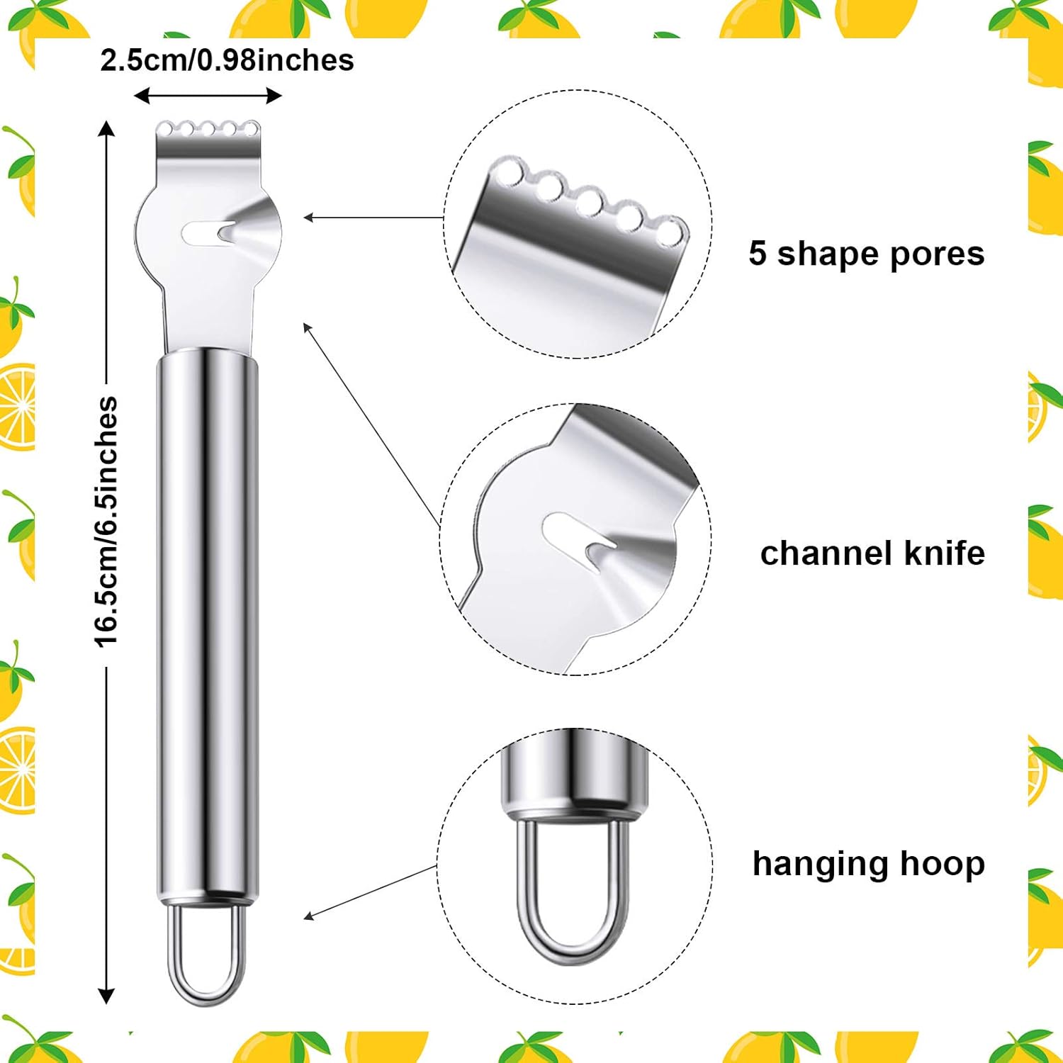 2 Pieces Stainless Steel Lemon - Peeler Channel Knife incelemesi ve fiyatı