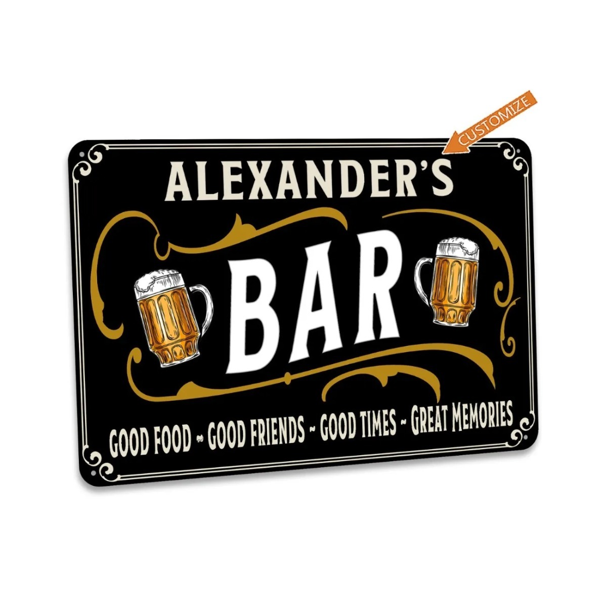 Custom Bar Sign Personalized H - Home Bar Signs incelemesi ve fiyatı